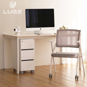 LUGE 루게 FT30 회의용 도서관 접이식 미팅룸의자 화이트/그레이