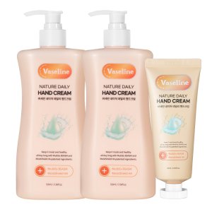 바세린 데일리 핸드크림 520ml 2개+60ml 향기좋은 고보습 대용량 핸드로션