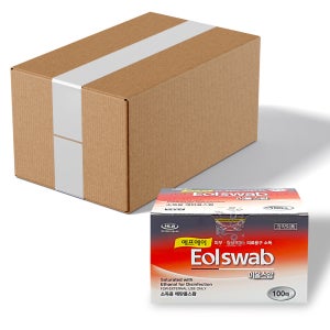 FA 이올스왑 1매포장 100매입 X 60개 개별포장 알콜솜 소독솜 살균소독