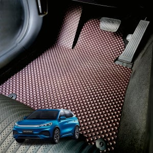 BYD 아토3 카매트 방수 발매트 발판 브라운 1열 운전석+조수석 엣지없음