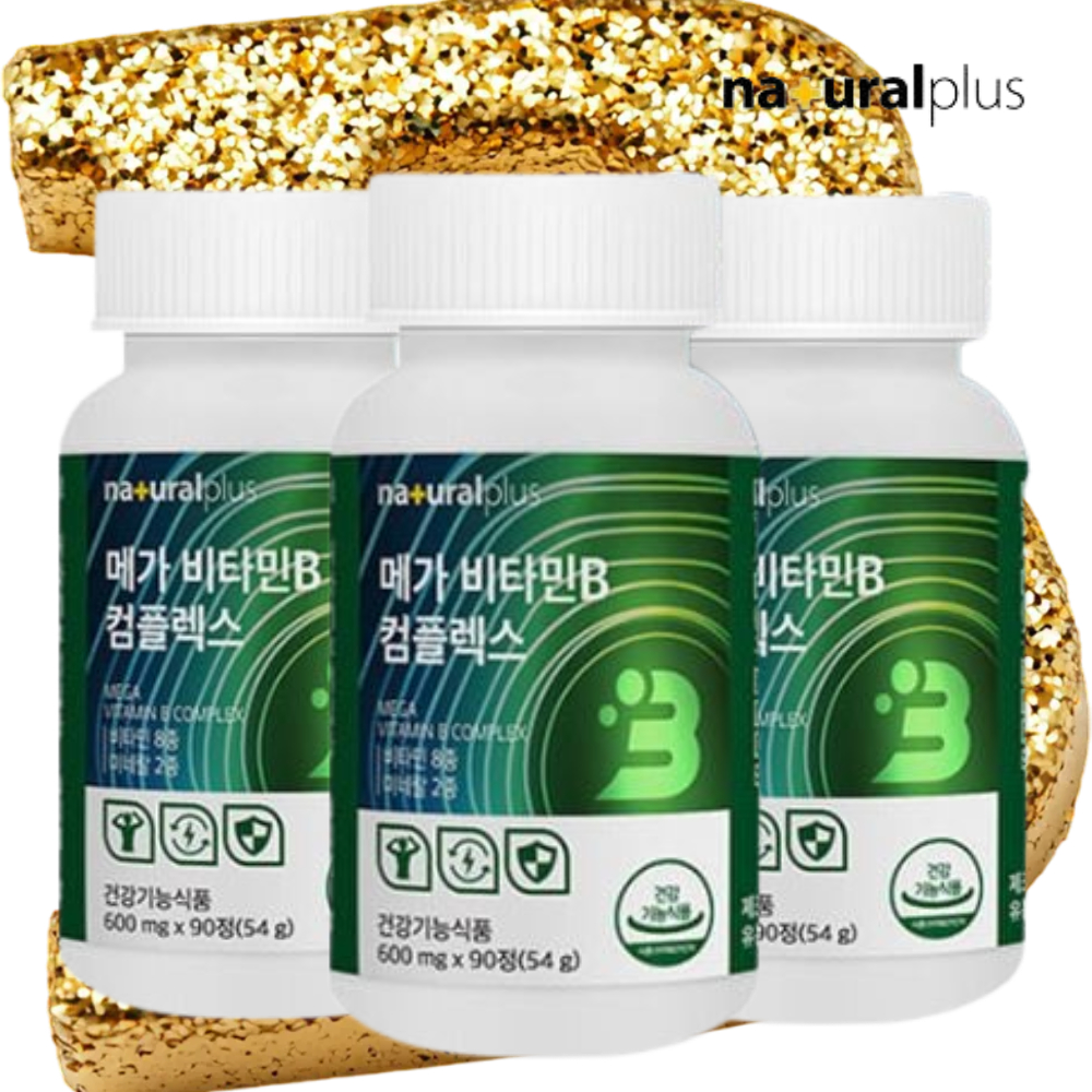 내츄럴플러스 메가 <b>비타민</b>B 콤플렉스 3박스