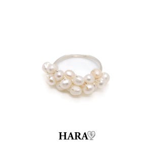 [HARA 메이드] 아티스틱와이어 담수진주반지