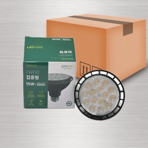 [KS인증] 데이온 LED PAR30 집중형 파30 대량 박스 단위 20개입 레일조명 15W, 주백색