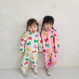 모란 리본 상하세트 상하복 남아 여아 유아 겨울 봄 가을 디즈니 등원룩