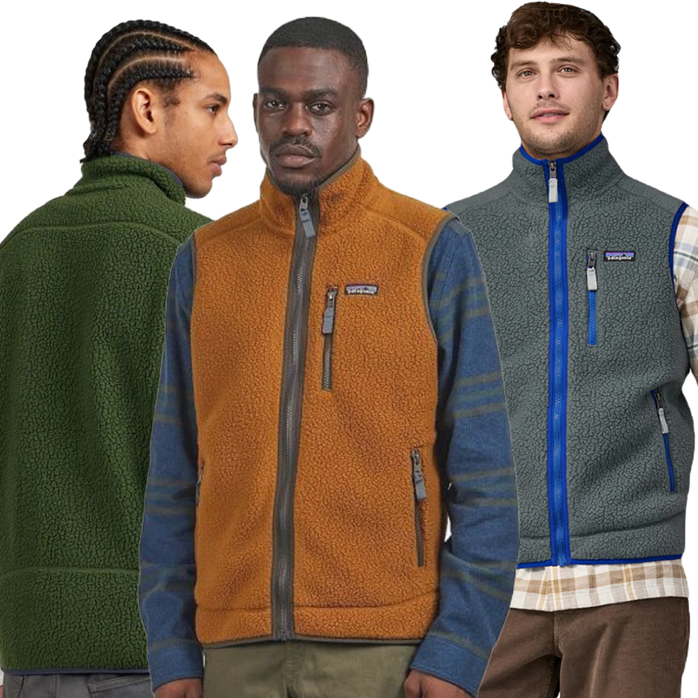 파타고니아 등산 조끼 레트로 후리스 남성 파일 베스트
