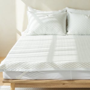 듀라론 쿨 냉감 밴드형 여름 침대 냉감패드 Q.K(퀸.킹겸용)