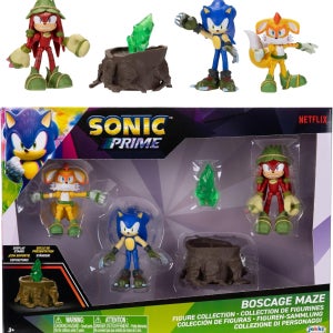 넷플릭스 세가 소닉프라임 보스케이지 메이즈 숲속 미로 테마 5종 액션피규어 플레이세트