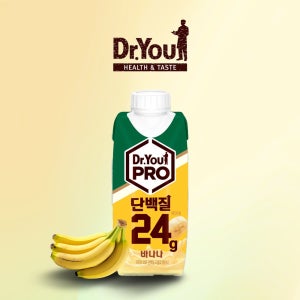 닥터유 프로 단백질 드링크 프로틴 음료 보충제 바나나맛, 250ml, 4개
