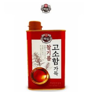 백설 고소한 여행용 휴대용 고향 전통 고급 답례품 고소함 가득 참기름 400ml 1개