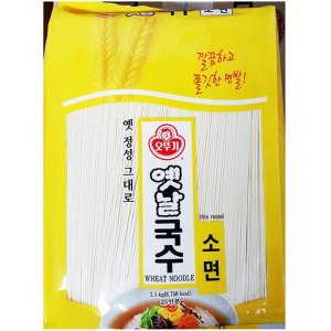 오뚜기 쫄깃 면요리 코스트코 업소용 얇은 비빔 국수 면 옛날 국수 소면 2.5kg 4개