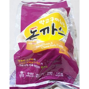 늘찬 급식 분식 맛집 코스트코 생 대용량 바삭한 돈가스 고구마치즈 돈까스 1.8kg 4개