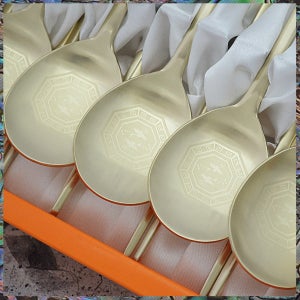 쌍학 티타늄수저 10벌세트 / 칠순선물 외국인이좋아하는선물 중국인상사결혼