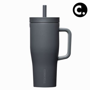 콕시클 크루저 22oz 텀블러 밀폐 빨대 손잡이 보냉보온 스텐 650ml, 플린트
