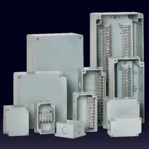 BC-ABB-S10P 90x100x45 박스코 일자형 단자대박스 10P 청회색