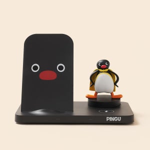 데이니즈 핑구 2in1 듀얼 고속 무선충전 거치대 선물