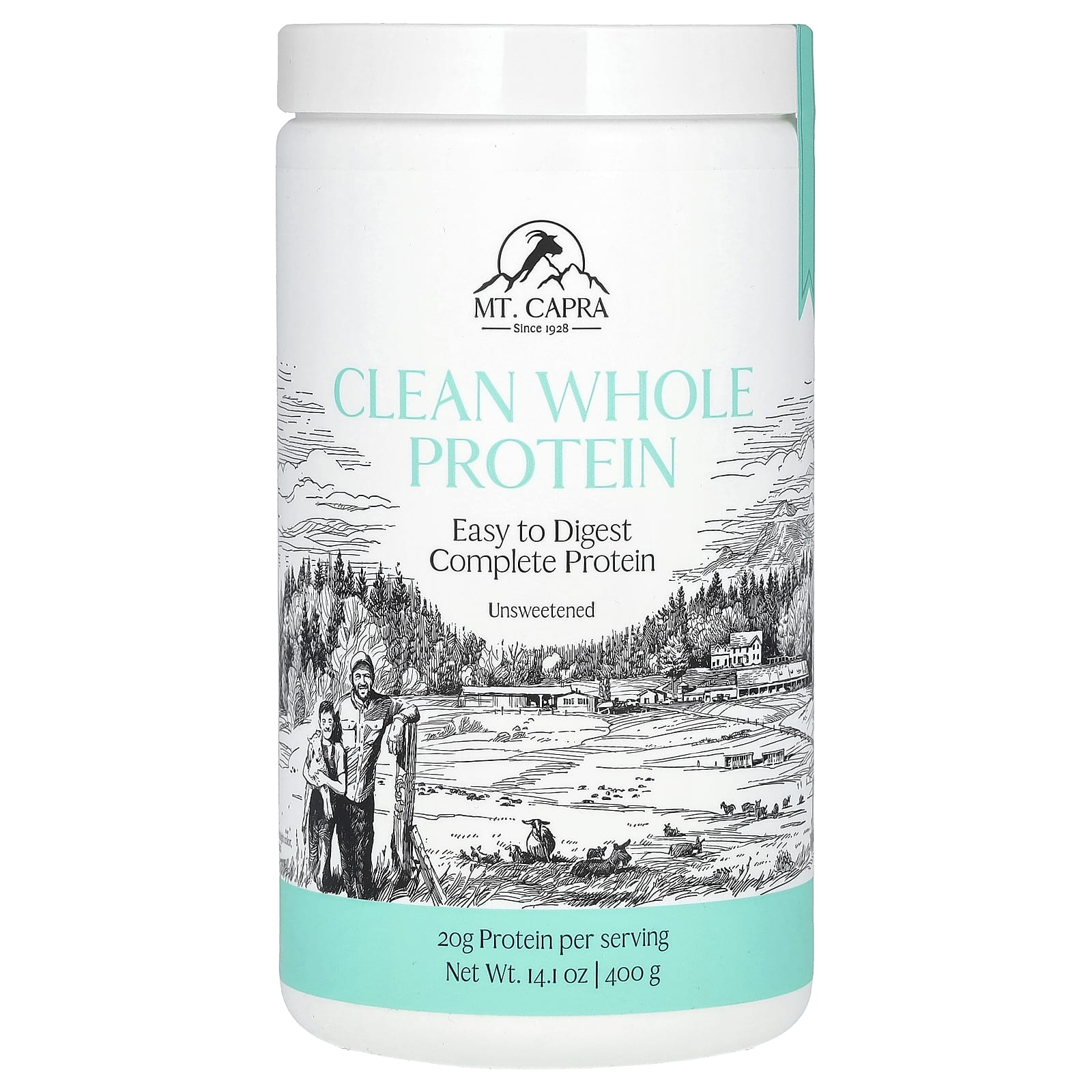 <b>Mt</b> <b>Capra</b> 깨끗한 천연 단백질 무가당 400g141oz