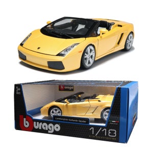 브라고 1:18 람보르기니 가야르도 스파이더 매트 옐로우 다이캐스트