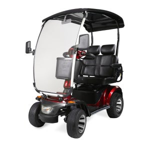 KAC460T 친환경 2인승 노인전동스쿠터 어르신 국산 전동차 휴모빌