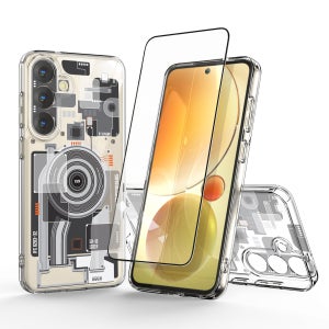 갤럭시 S25 울트라 엣지 맥세이프 투명 하이브리드 엑스레이 방탄 젤하드 + 강화유리 세트