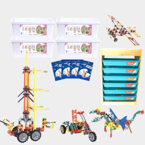 블록피아 돌봄교실 늘봄학교 노리블록 창의 어드밴스 대용량블록 케이넥스