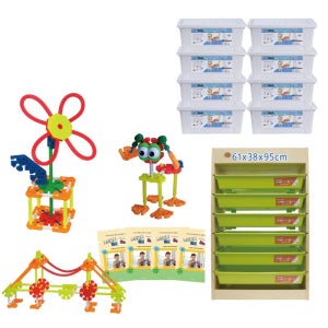 블록피아 돌봄교실 늘봄학교 노리블록 창의 베이직 대용량블록 케이넥스