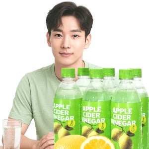 클룹 레몬 애사비소다 레사비 애플사이다비니거 제로소다 500ml 6개 사과초모식초 탄산음료