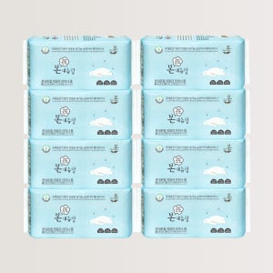 유기농본 본내츄럴 생리대 팬티라이너 SAP FREE 유기농 순면커버 롱, 36개입, 8팩