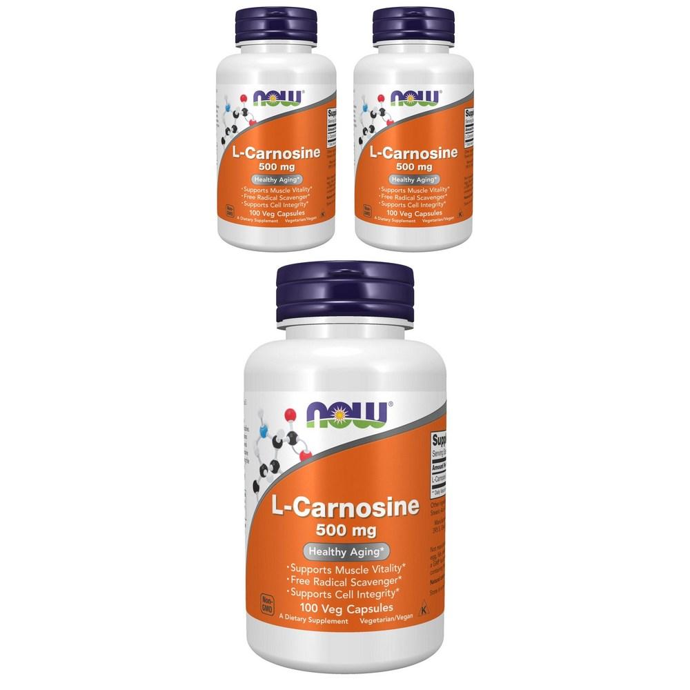 나우푸드 L<b>카르노신 500mg</b> 100정 3개