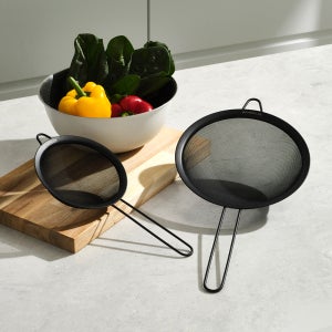 덴라이프 블랙캣츠 스텐 메쉬 원형 체망 2종세트 (14cm+20cm)