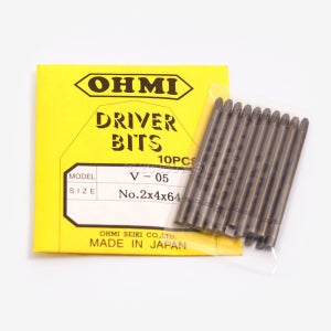 V-05 2x4x64 10PCS 4mm Halfmoon OHMI 비트세트