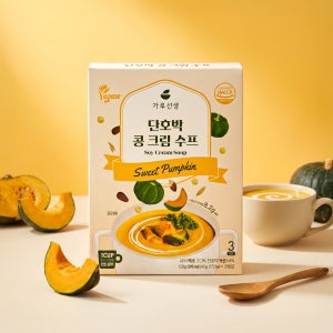 가루선생 단호박 콩 크림 수프 순 식물성 비건 스프 가루 단호박콩크림, 120g, 1개