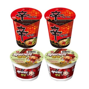농심 신라면컵12개+짜장범벅12개(소컵)