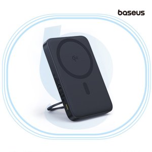 베이스어스 Qi2 20w PicoGo 고속 충전 무선 회전 거치대 맥세이프 보조배터리 5000mAh