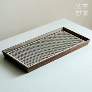 호두나무 알루미늄 다반 차판 차반 차쟁반 티트레이 퇴수기 900ml