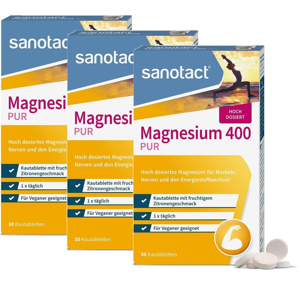 <b>자노탁트 마그네슘</b> 400mg 30정 3개 <b>Sanotact Magnesium</b>