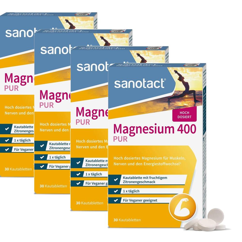 <b>자노탁트 마그네슘</b> 400mg 30정 4개 <b>Sanotact Magnesium</b>