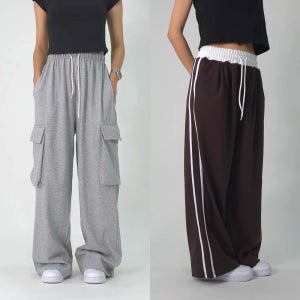 여성 10종 와이드 트레이닝 팬츠 츄리닝 러닝 헬스 운동 바지 헬스복 키작녀 엄마 등원룩