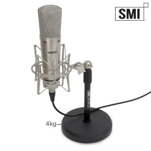 SMI MS-10S 탁상용 일자형 마이크스탠드 콘덴서 마이크 거치대 4kg 중량받침대