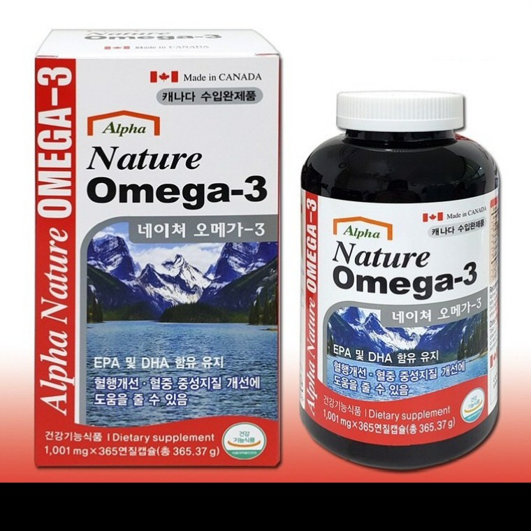 네이쳐<b>오메가3</b> 1001<b>mg</b> x 365 캡슐 EPA+DHA <b>700</b><b>mg</b> / 오메가쓰리