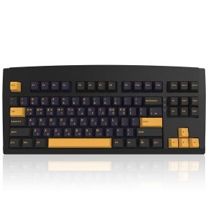 QSENN DT35 87 유무선 기계식 키보드 블랙 저소음 크림옐로우PRO