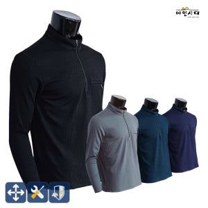 1+1야인시대 봄가을 워라벨 작업 반목 티셔츠 BTR402