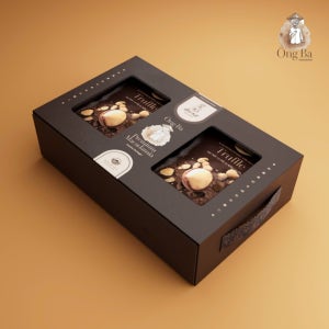 옹바 마카다미아 플레이버 틴케이스 선물세트 2구 200gX2ea + 쇼핑백 포함