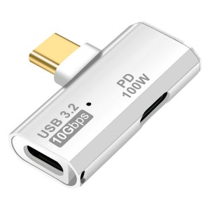 CtoC 듀얼 젠더 C타입 100W PD충전 USB3.2 10Gbps 아이폰17 16