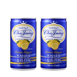 초정탄산 유자진저, 190ml, 60개