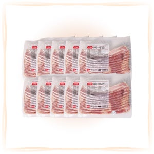 에쓰푸드 후레쉬 베이컨 7mm 500g 냉동 X 10팩