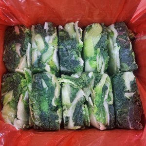 냉동 배추우거지 큐브타입 1kg 10개 벌크