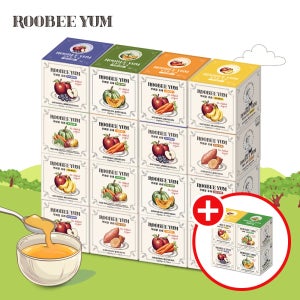 루비얌 유기농야채 프리미엄 과일 퓨레 아기 이유식 16세트(32개입) + 증정 4세트(8개입)