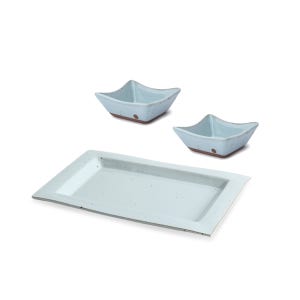 이도도자기 소호 사각접시세트 3P