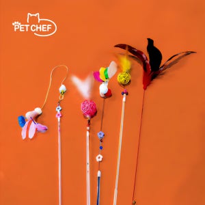[5종세트] 고양이장난감 고양이낚시대 깃털 장난감