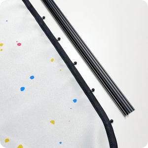 꾸마망 아기 자동차 햇빛가리개 레일 + 마개 부품